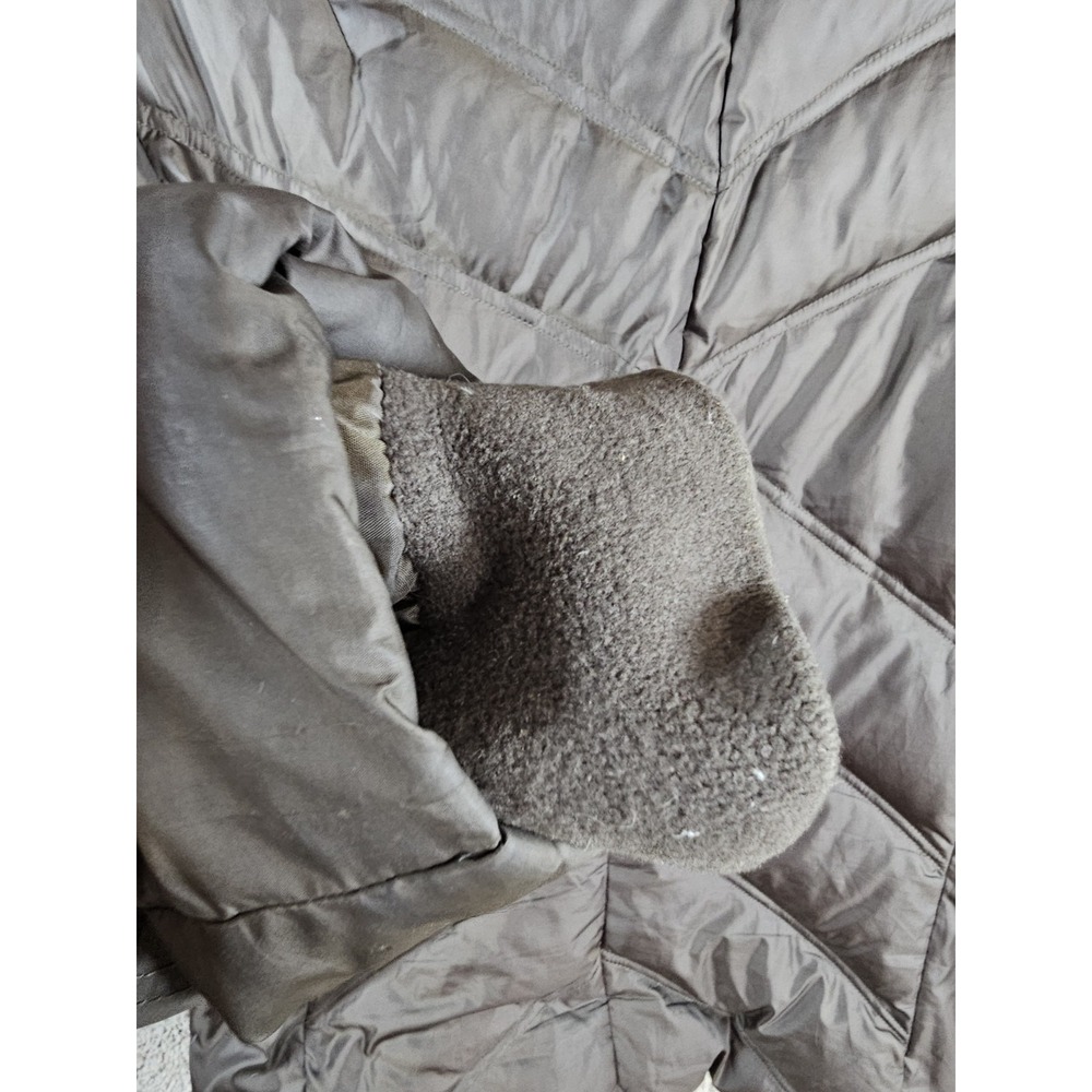 Eddie Bauer Premium Goose Down Brown Puffer Quilted Jacket Coat Women's XL - Picture 13 of 14